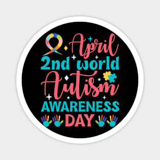 April 2nd autism awareness day Magnet